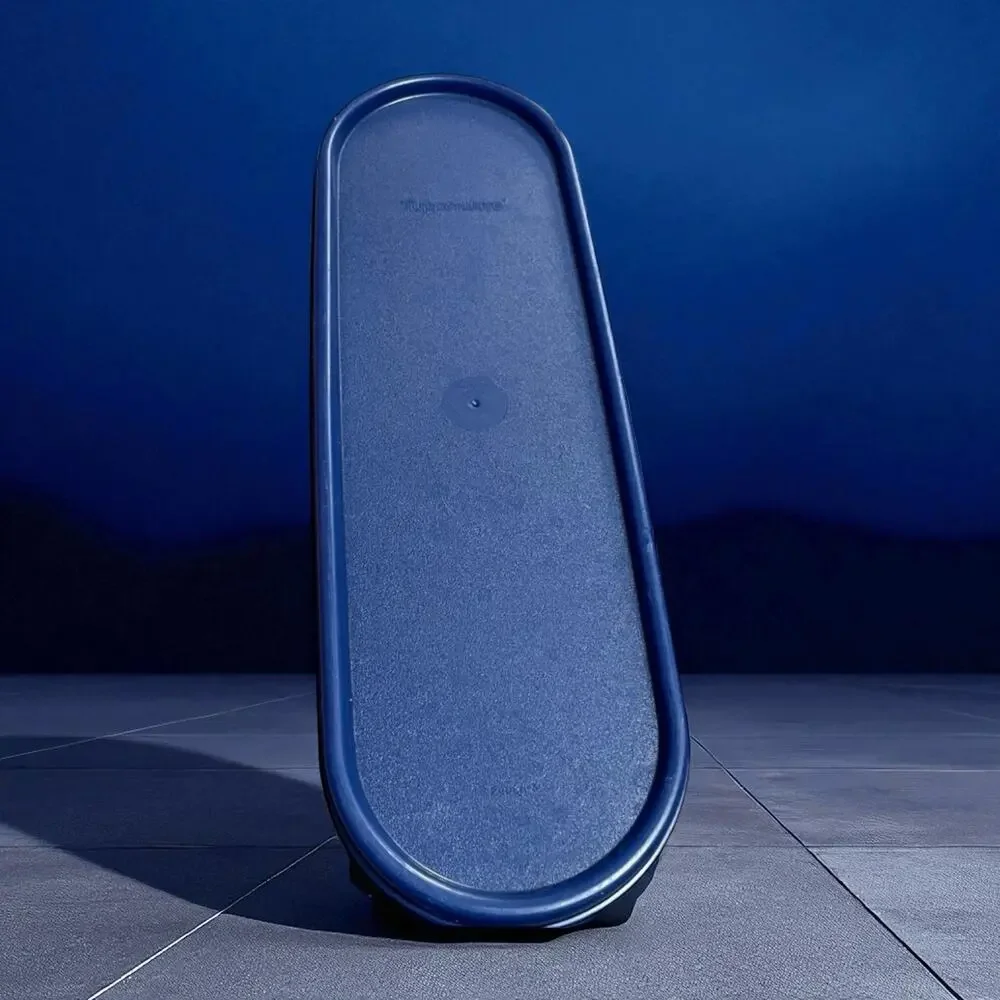 Tupperware 2402A Modular Mates Super Oval Replacement Seal Lid Navy Blue USA